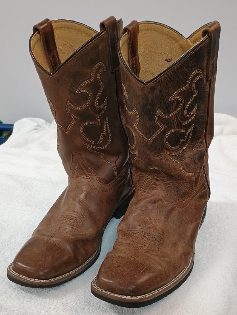 Boys Size 7 Smokey Mountain Leather Cowboy Boots - Picture 3 of 16
